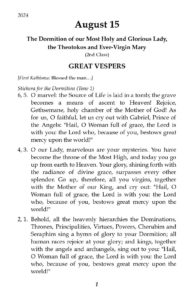 8-15-2024 Great Vespers