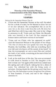 5-22-2025 Vespers