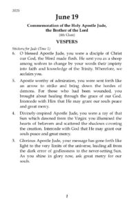 6-19-2025 Vespers