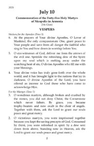 7-10-2025 Vespers
