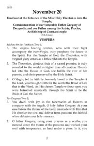 11-20-2025 Vespers